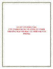 Luận văn Công ty TNHH chung về công ty TNHH thương mại tin học và thiết bị văn phòng
