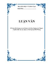 Luận văn Kế toán tiền lương và các khoản trích theo lương tại Công ty cổ phần đầu tư xây dựng và thương mại Hải Phòng