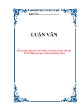 Luận văn Kế toán tiền lương và các khoản trich theo lương công ty TNHH Thương mại và đầu tư Phương Nam