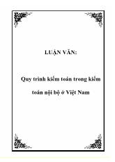 Luận văn Quy trình kiểm toán trong kiểm toán nội bộ ở Việt Nam