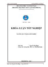 Phân tích tài chính và một số biện pháp cải thiện tình hình tài chính tại công ty cổ phần du lịch Đồ Sơn