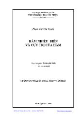 Hàm nhiều biến và cực trị của hàm