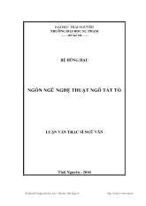 Ngôn ngữ nghệ thuật Ngô Tất Tố