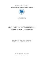 Phát triển thị trường trái phiếu doanh nghiệp tại Việt Nam