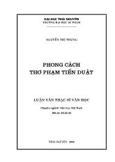 Phong cách thơ Phạm Tiến Duật