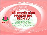 Bài thuyết trình marketing dịch vụ