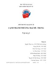 Cạnh tranh thương mại Mỹ - Trung