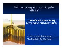 Chuyên đề Phụ gia hạ điểm đông cho dầu nhờn