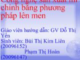 Công nghệ sản xuất mì chính bằng phương pháp lên men