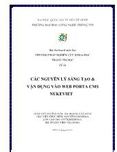 Đề tài Các nguyên lý sáng tạo & vận dụng vào web PORTA CMS NUKEVIET