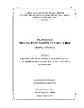Đề tài Chọn một sản phẩm tin học, vận dụng nguyên lí sáng tạo phát hiện sự thay đổi và phát triển của sản phẩm đó