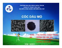 Đề tài Cốc dầu mỏ