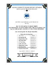 Đề tài Dự án xây dựng và phát triển sản phẩm rau an toàn theo tiêu chuẩn Global Gap tại xã Nhuận Đức, huyện Củ Chi, tp Hồ Chí Minh