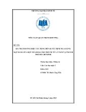 Đề tài Giá trị thương hiệu tác động đến quyết định mua hàng: mặt hàng sữa bột vinamilk cho trẻ em từ 1-3 tuổi tại thành phố Hồ Chí Minh