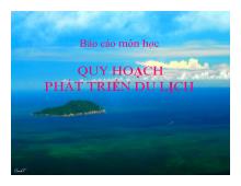 Đề tài Quy hoạch phát triển du lịch trên Hòn Sơn Chà (Thừa Thiên Huế)