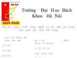 Đề tài Quy trình công nghệ và các phụ gia trong sản xuất xúc xích tiệt trùng