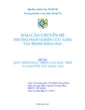 Đề tài Quy trình phát triển của máy tính và nguyên tắc sáng tạo