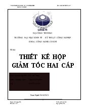 Đề tài Thiết kế hộp giảm tốc hai cấp