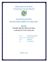 Đề tài Tìm hiểu phương pháp xây dựng game bắn xe tăng với flash
