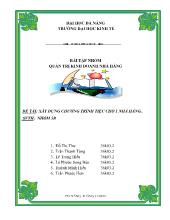 Đề tài Xây dựng chương trình tiệc cho 1 nhà hàng