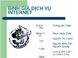 Định giá dịch vụ internet