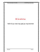 Đồ án Môn học Thiết kế quy trình công nghệ gia công bích đuôi