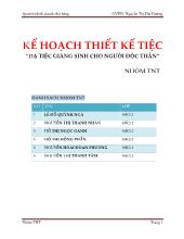 Kế hoạch thiết kế tiệc “dạ tiệc giáng sinh cho người độc thân”