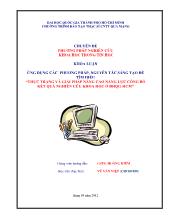 Khóa luận ứng dụng các phương pháp, nguyên tắc sáng tạo để tìm hiểu “thực trạng và giải pháp nâng cao năng lực công bố kết quả nghiên cứu khoa học ở Đại học Quốc Gia- Hồ Chí Minh”