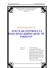 Kinh doanh quốc tế Avicular Controls và hãng hàng không quốc tế Pakistan