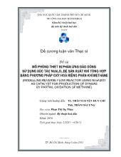 Luận văn Mô phỏng thiết bị phản ứng đảo dòng sử dụng xúc tác Ni/Al2O3 để sản xuất khí tổng hợp bằng phương pháp oxy hoá riêng phần khí methane