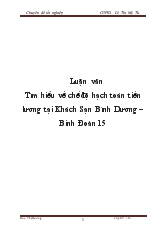 Luận văn Tìm hiểu về chế độ hạch toán tiền lương tại Khách Sạn Bình Dương – Binh Đoàn 15