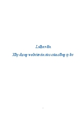 Luận văn Xây dựng website tin tức của công ty lss
