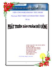 Phát triển sản xuất đồ uống