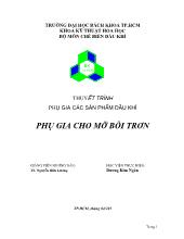 Phụ gia cho mỡ bôi trơn