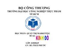 Quản trị marketing: Kinh Đô