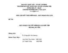 Quy hoạch chi tiết điểm du lịch bãi tắm Mũi Nai_Hà Tiên