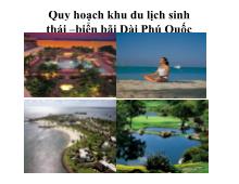 Quy hoạch khu du lịch sinh thái –biển bãi Dài Phú Quốc