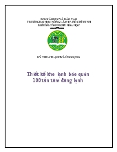 Thiết kế kho lạnh bảo quản 100 tấn tôm đông lạnh