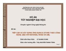 Tiếp cận và xây dựng ứng dụng Ư-Store theo công nghệ J2EE với rational rose và UML