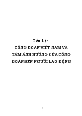 Tiểu luận Công đoàn Việt Nam và tầm ảnh hưởng của công đoàn đến người lao động