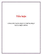 Tiểu luận Công ước ngăn chặn và trừng phạt tội ác diệt chủng