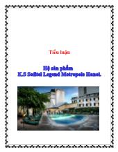 Tiểu luận Hệ sản phẩm Khách sạn Sofitel Legend Metropole Hanoi