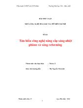 Tiểu luận Môn công nghệ hóa dầu và chế biến polime