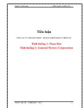 Tiểu luận Năng lực của doanh nghiệp - Đánh giá điểm mạnh và điểm yếu