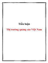 Tiểu luận Thị trường quảng cáo Việt Nam