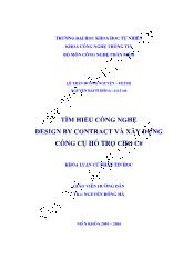 Tìm hiểu công nghệ design by contract và xây dựng công cụ hỗ trợ cho C#