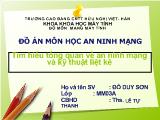 Tìm hiểu tổng quan về an ninh mạng và kỹ thuật liệt kê