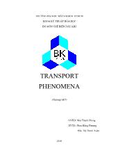 TRANSPORT PHENOMENA