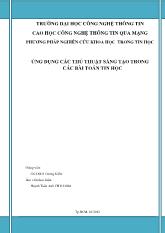 Ứng dụng các thủ thuật sáng tạo trong các bài toán tin học