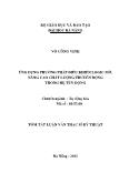Ứng dụng phương pháp điều khiển logic mờ, nâng cao chất lượng truyền động trong hệ tùy động